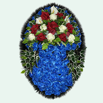 Венок из искусственных цветов